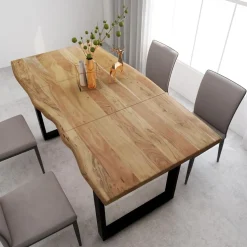 Ruokapöytä 180x90x76cm täysi akaasiapuu