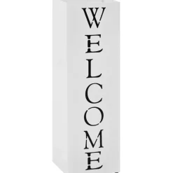 Sateenvarjoteline welcome teräs valkoinen