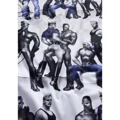 Satiinipussilakanasetti Finlayson Tom of Finland Blue Squad, musta/sininen
