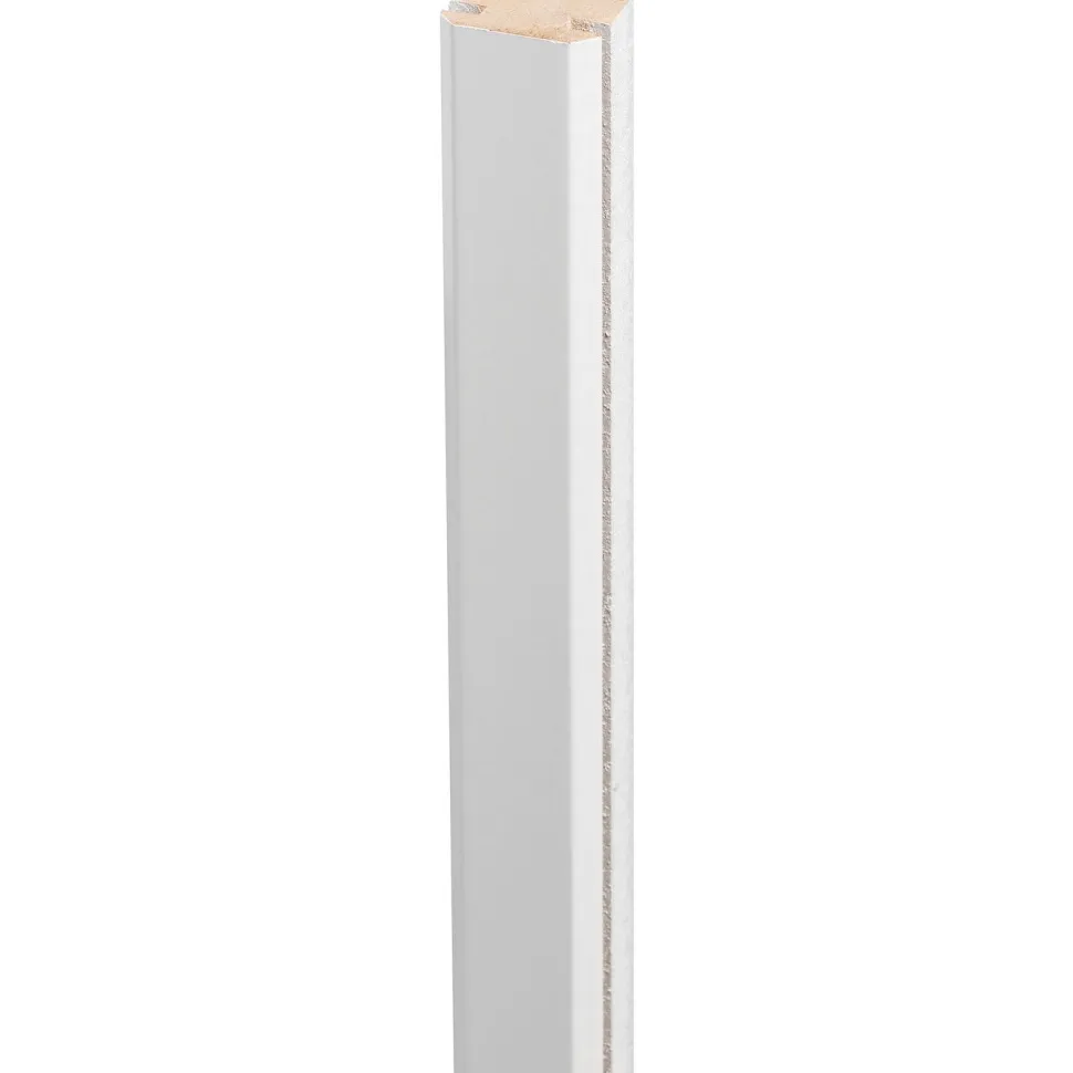 Saumalista Lundbergs Solliden 19x25x824mm MDF valkoinen 2kpl/pkt