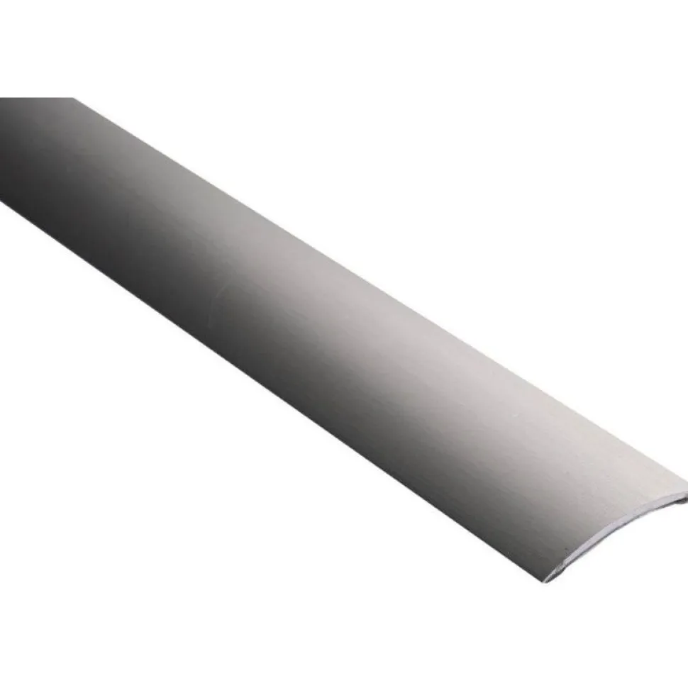 Saumalista Maler sileä 5x40x1000mm alumiini tarra harjattu grafiitti