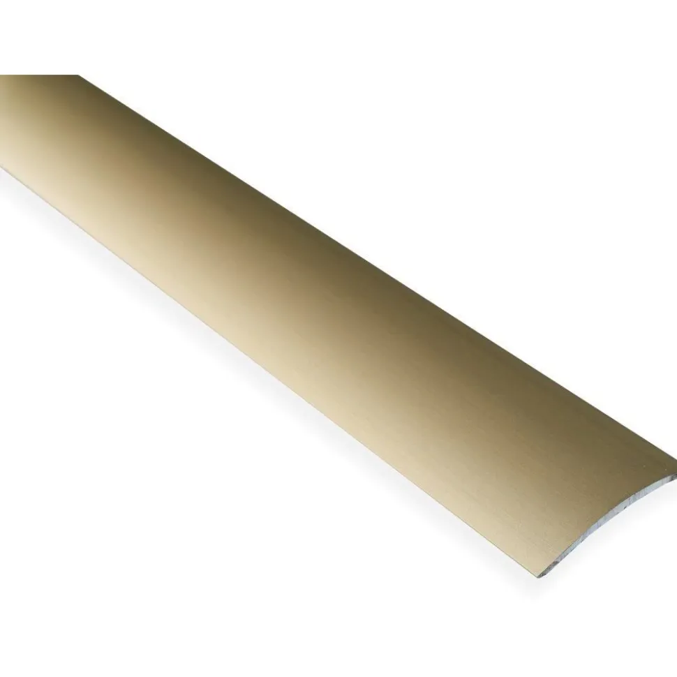 Saumalista Maler sileä 5x40x1000mm alumiini tarra kulta anodisoitu