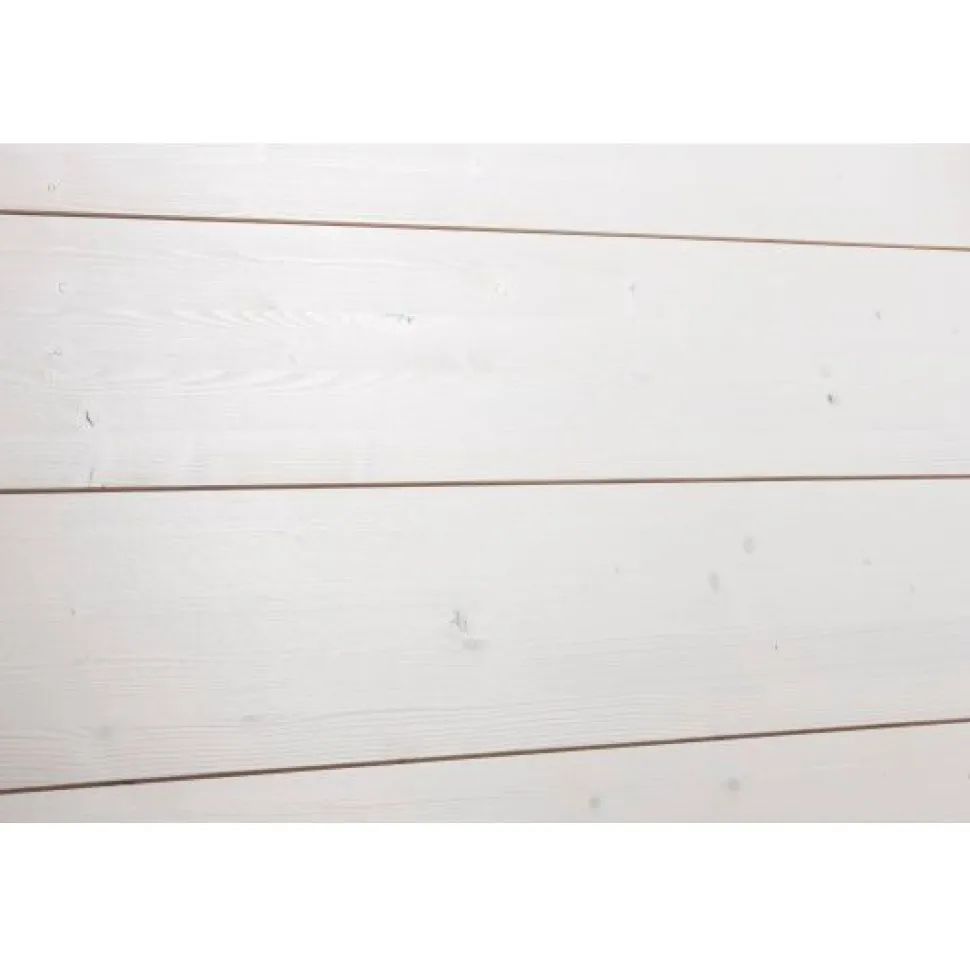 Saunapaneeli Aure Riihi 15x215x2500 mm STS V PN OK PP päätypontattu kuusi kuultovalkoinen saunasuoja