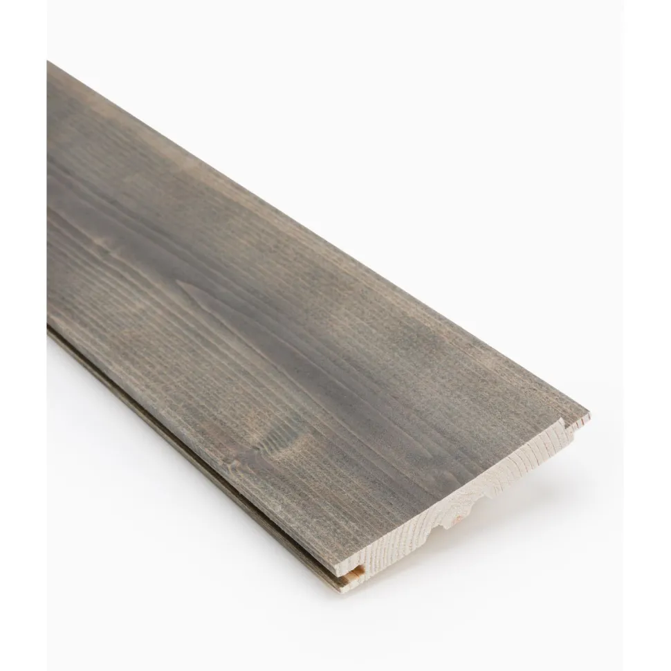 Saunapaneeli Jokiwood STS4 14x120x2400mm, kuusi, saunasuojattu, läpikuultava musta