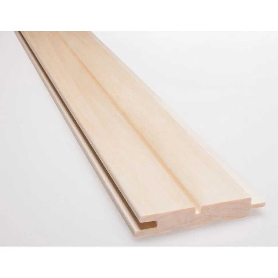 Saunapaneeli Karava Kallio 1-valeura 15x90x1800 mm haapa puuvalmis