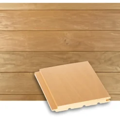 Saunapaneeli Lauta STS4, 15x140x2400mm, haapa, lämpökäsitelty