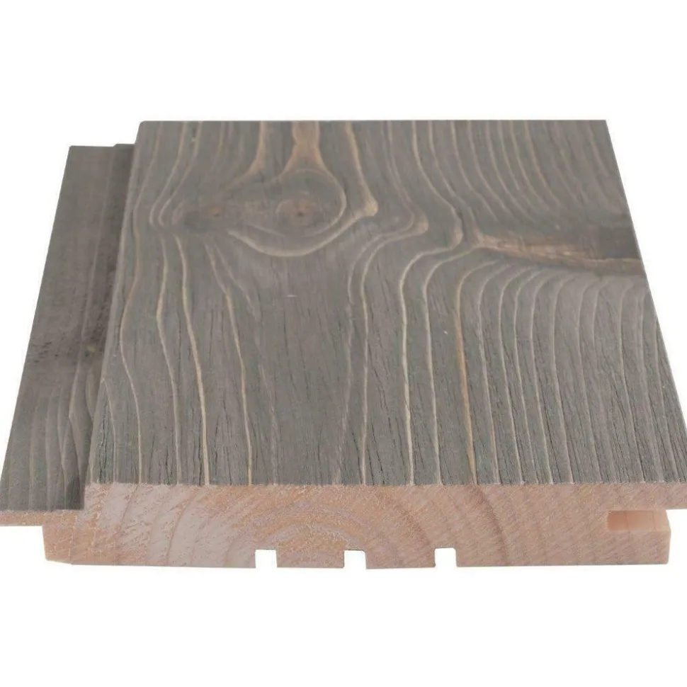 Saunapaneeli Maler Rustik SPA STS-3, 18x145x3880mm, kuusi, ympäripontattu, PN, harjattu tuhka