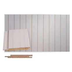 Saunapaneeli/sisustuspaneeli Maler SPA STS-5, 14x95x4200mm, mänty, kuultovalkoinen