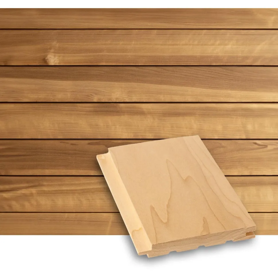 Saunapaneeli Tuuli Sauna STS4, 15x120x2000mm, haapa, lämpökäsitelty