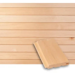 Saunapaneeli Tuuli Sauna STS4, 15x90x1500mm, tervaleppä, puuvalmis