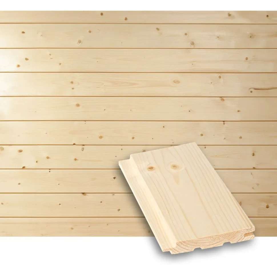 Saunapaneeli Tuuli Sauna STS4, 15x95x6000mm, TK, kuusi, puuvalmis