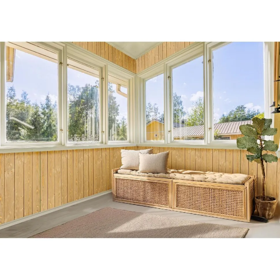 Saunapaneeli Tuuli Sauna STS4, 15x120x3300mm, TK, kuusi, saunasuojattu, harjattu, hiekka