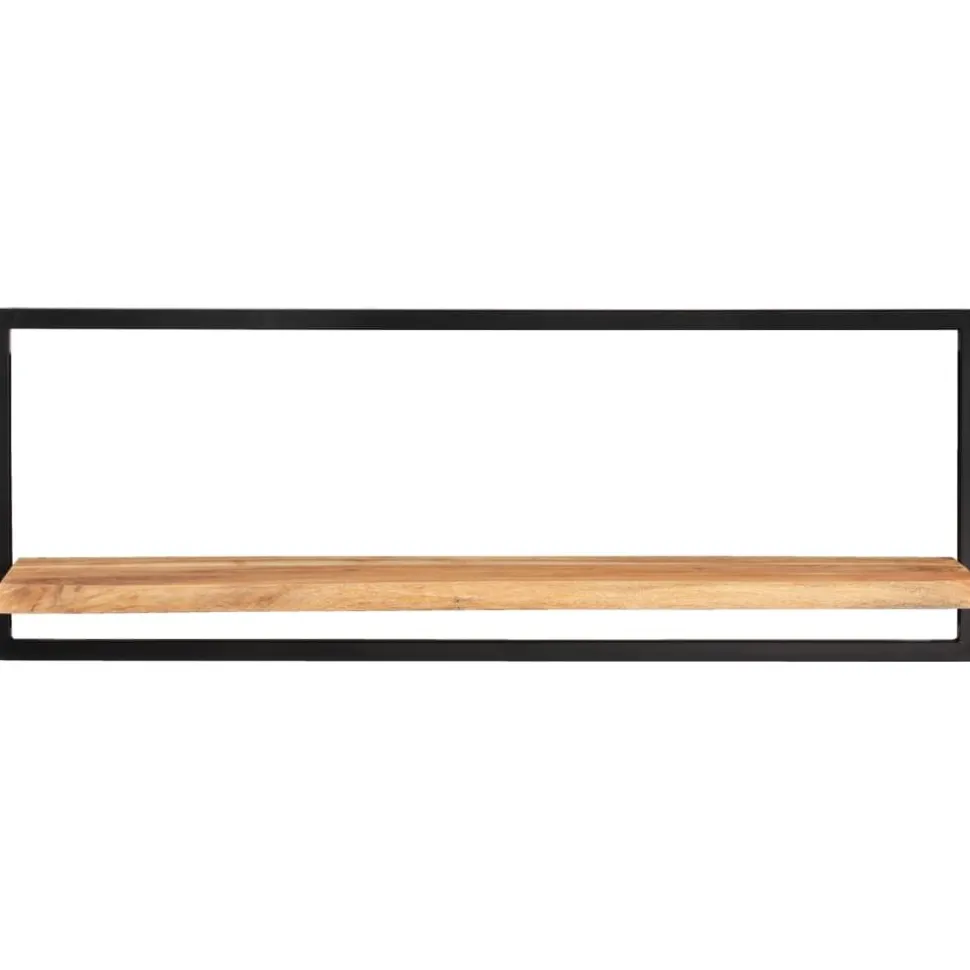 Seinähyllyt 2 kpl 40x24x35 cm akasiapuu ja teräs