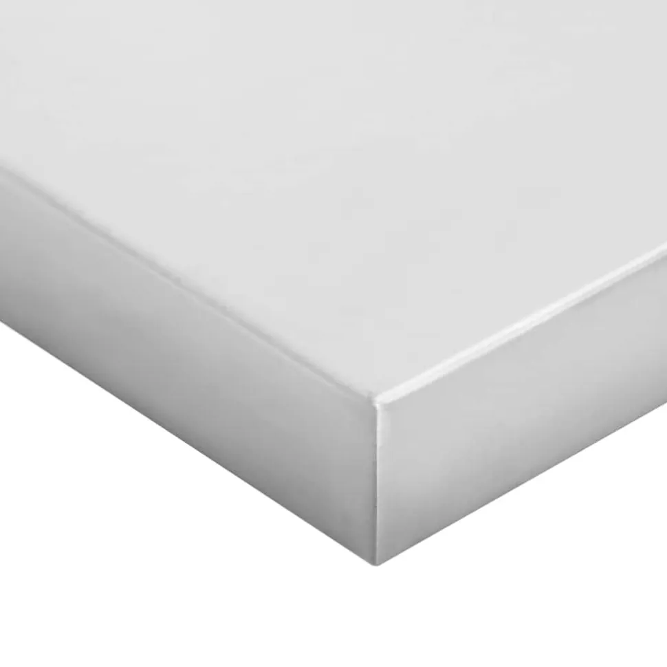 Seinähyllyt 2 kpl 100x30x3 cm hopea ruostumaton teräs (30279)