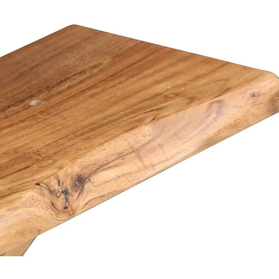 Seinähyllyt 2 kpl 60x20x16 cm kiinteä akaasiapuu