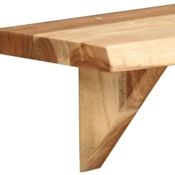 Seinähyllyt 2 kpl 90x20x16 cm kiinteä akaasiapuu