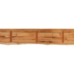 Seinähylly 100x20x3,8 cm suorakaide täysi akasiapuu elävä reuna (70276)