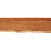 Seinähylly 100x30x2,5 cm suorakaide täysi akasiapuu elävä reuna (70240)