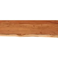 Seinähylly 100x30x2,5 cm suorakaide täysi akasiapuu elävä reuna (70240)