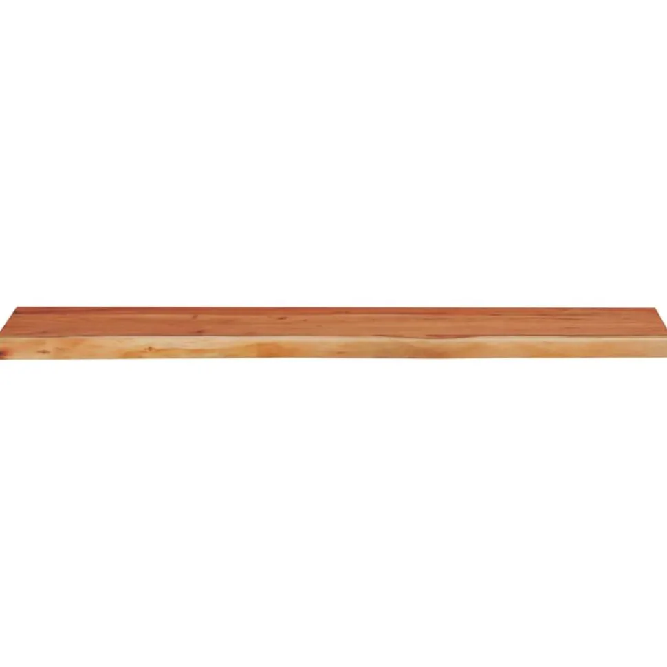 Seinähylly 100x30x2,5 cm suorakaide täysi akasiapuu elävä reuna (70240)