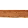 Seinähylly 110x30x3,8 cm suorakaide täysi akasiapuu elävä reuna (70289)