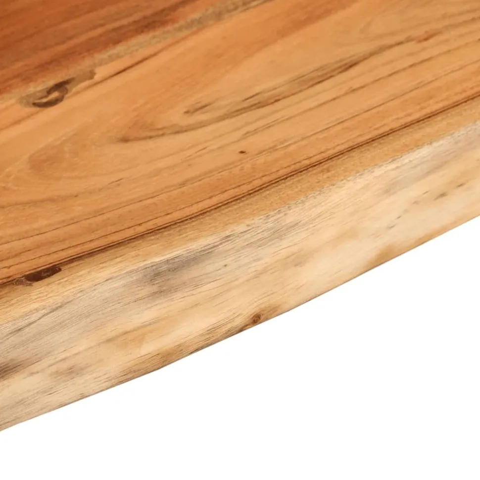 Seinähylly 120x30x3,8 cm suorakaide täysi akasiapuu elävä reuna (70290)