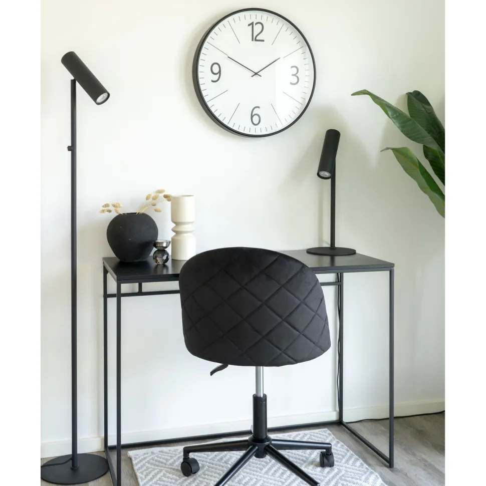 Seinäkello House Nordic Biel, ø51cm, hiljainen käynti, musta/valkoinen
