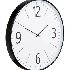 Seinäkello House Nordic Biel, ø51cm, hiljainen käynti, musta/valkoinen
