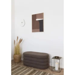 Seinäkello House Nordic Vienna, 28x33cm, hiljainen käynti, luonnonvalkoinen