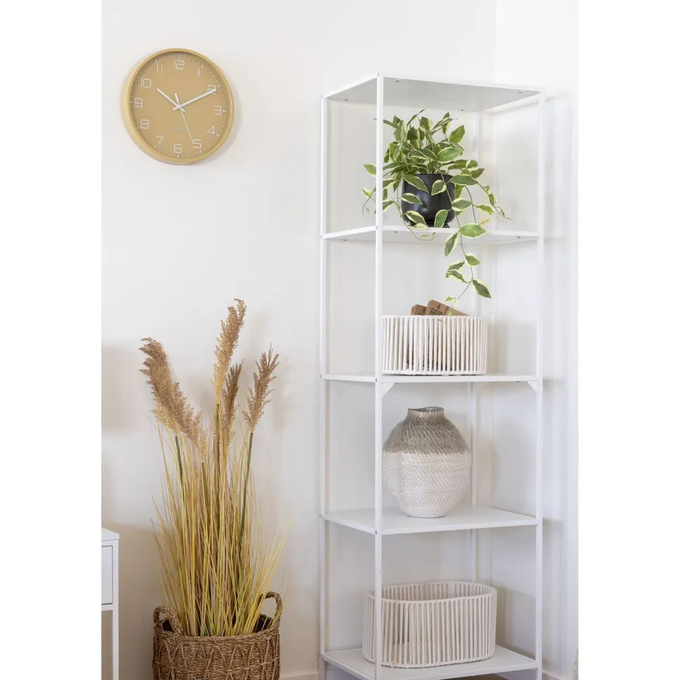 Seinäkello House Nordic Rosolini, ø30cm, hiljainen käynti, okra