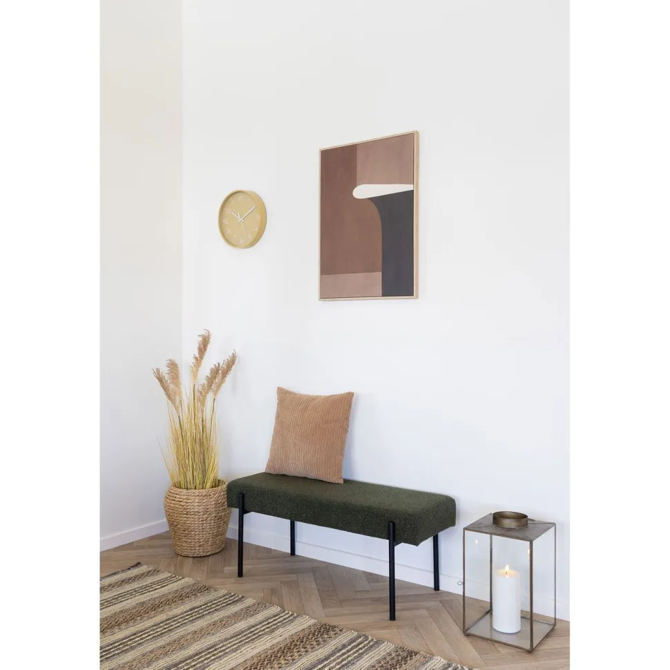 Seinäkello House Nordic Rosolini, ø30cm, hiljainen käynti, okra