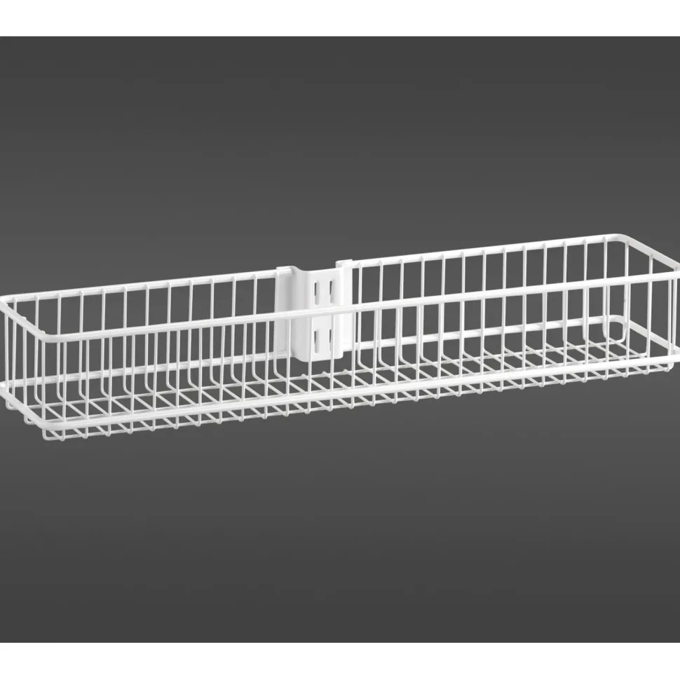 Seinäkori keskikoko Elfa Classic 435x104x70 mm valkoinen