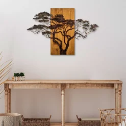 Seinäkoriste Linento Furniture Acacia Tree, monivärinen
