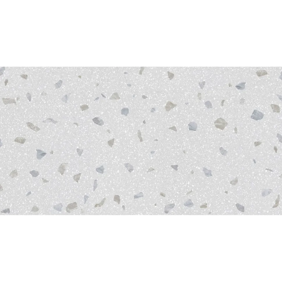Seinälaatta GoldenTile Joy Terrazzo, 30x60cm, vaaleanharmaa