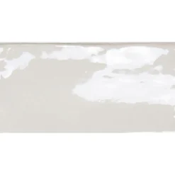 Seinälaatta Pukkila Manacor White kiiltävä strukturoitu 7,5x15 cm