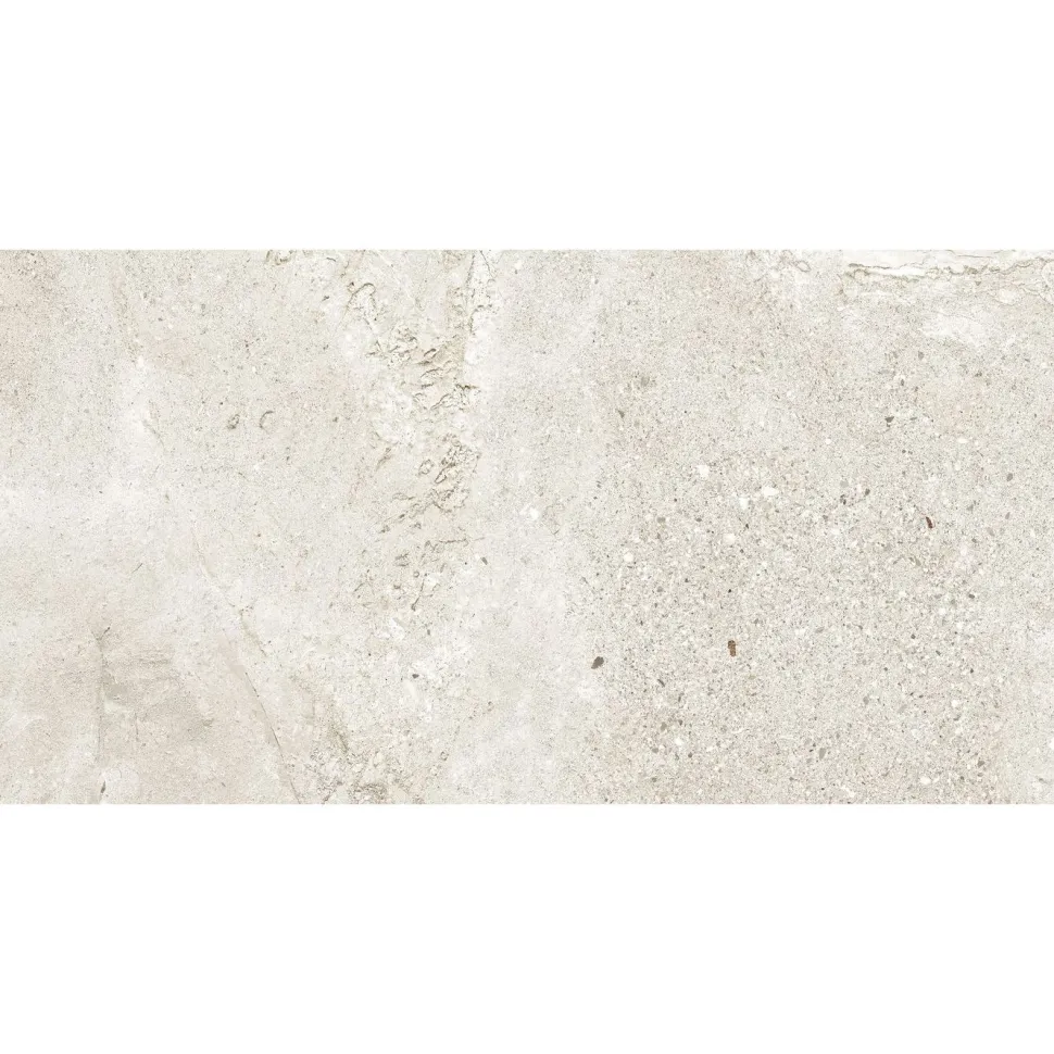 Seinälaatta Pukkila Stone Age White, 29.5x59.2cm, matta