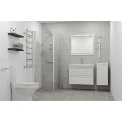 Seinälaatta Pukkila Harmony White 40-2300, 19.7x39.7cm, matta, lasitettu