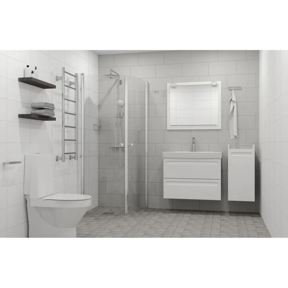 Seinälaatta Pukkila Harmony White 40-2300, 19.7x39.7cm, matta, lasitettu