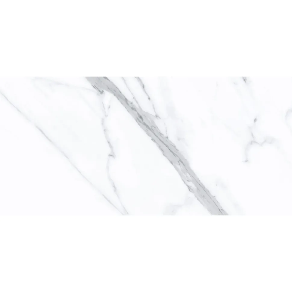 Seinälaatta Pukkila Luxury Statuario Valkoinen kiiltävä sileä 547x247 mm