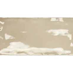 Seinälaatta Pukkila Manacor Beige Argile kiiltävä strukturoitu 7,5x15 cm