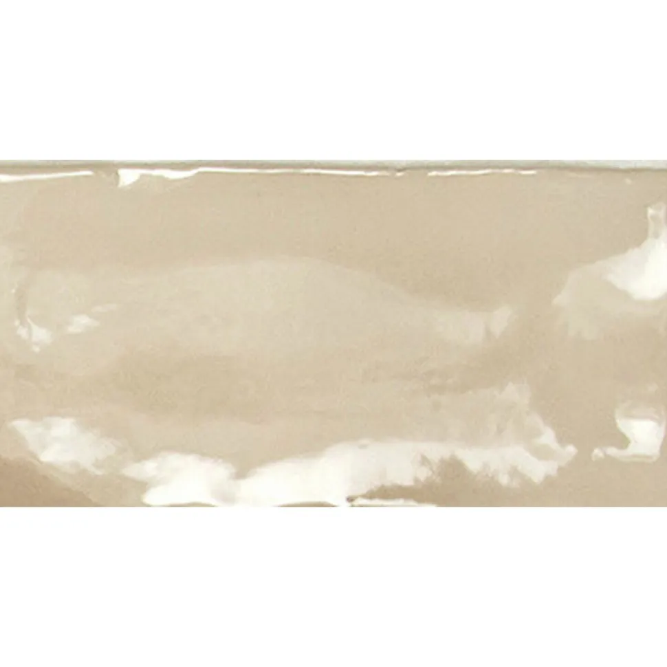 Seinälaatta Pukkila Manacor Beige Argile kiiltävä strukturoitu 7,5x15 cm