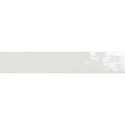 Seinälaatta Pukkila Manacor White kiiltävä strukturoitu 6,5x40 cm
