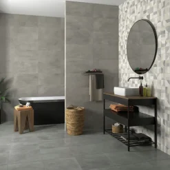 Seinälaatta Pukkila Studio Wall Grey, 30x60cm, himmeä, sileä