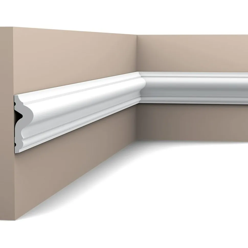 Seinälista Orac Decor PX175 17x50x2000 mm polystyreeni valkoinen