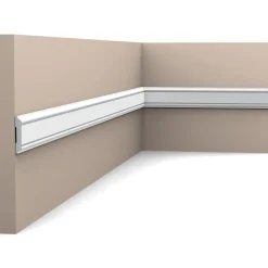 Seinälista Orac Decor PX144 8x47x2000 mm polystyreeni valkoinen