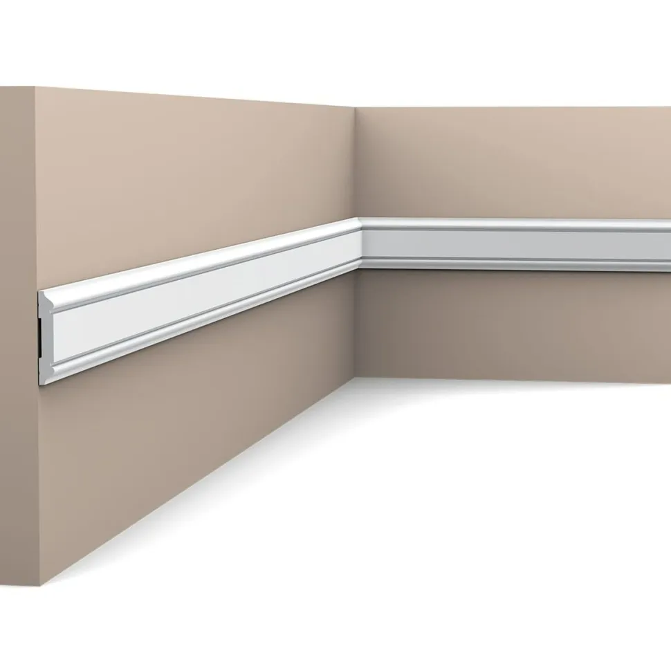 Seinälista Orac Decor PX144 8x47x2000 mm polystyreeni valkoinen