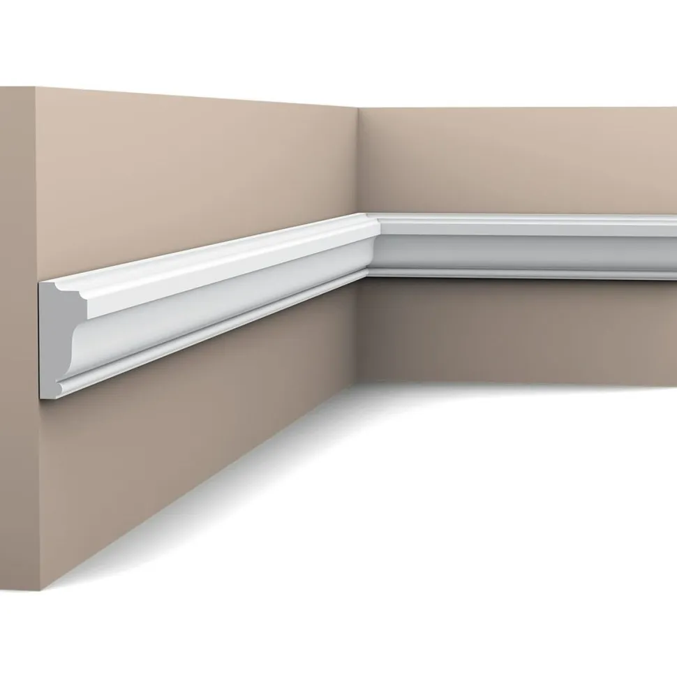 Seinälista Orac Decor PX117 15x35x2000 mm polystyreeni valkoinen