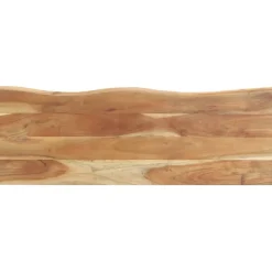 Seinänaulakko elävillä reunoilla, 100x35x22cm, täysi akaasiapuu