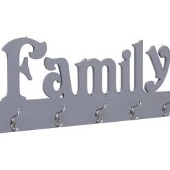 Seinänaulakko FAMILY, harmaa, 74x29.5cm