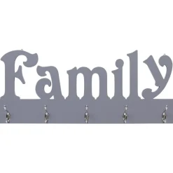 Seinänaulakko FAMILY, harmaa, 74x29.5cm